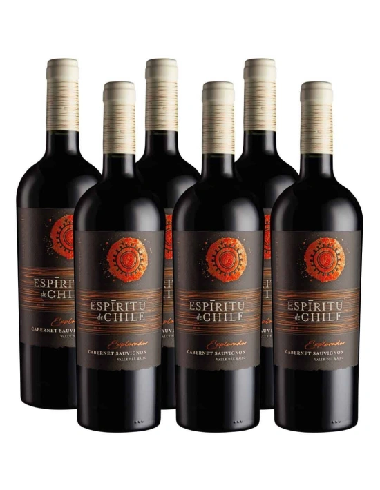 Pack 6 Cabernet Sauvignon, Gran Reserva, Explorador, Espíritu de Chile