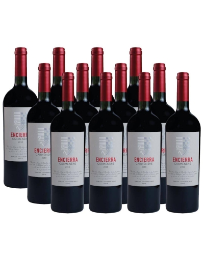 Pack 12 Carmenere, Super Premium, Encierra