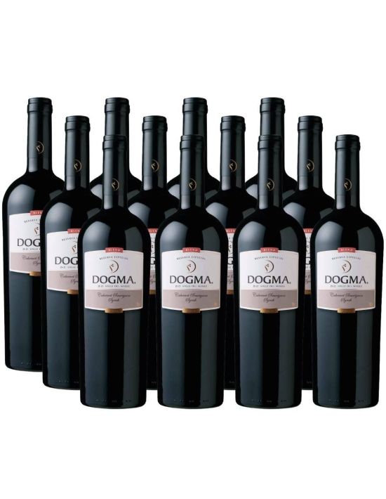 Pack 12 bot Cabernet Sauvignon/Syrah, Reserva, Dogma, Viña Aromo
