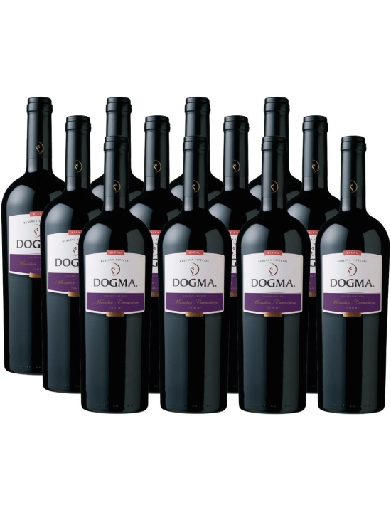 Pack 12 bot Marselan/Carmenere, Reserva, Dogma, Viña Aromo