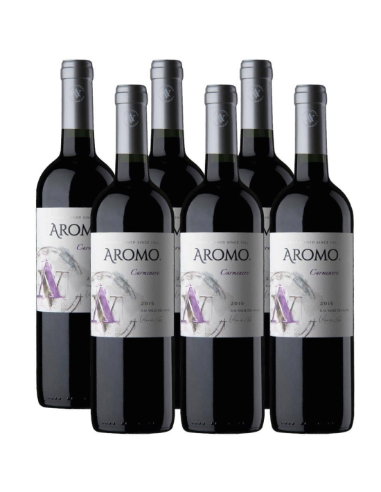 Pack 6 vinos Carmenere, Viña El Aromo, Valle del Maule