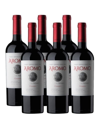 Pack 6 vinos Carmenere, Reserva Privada, Viña El Aromo, Valle del Maule