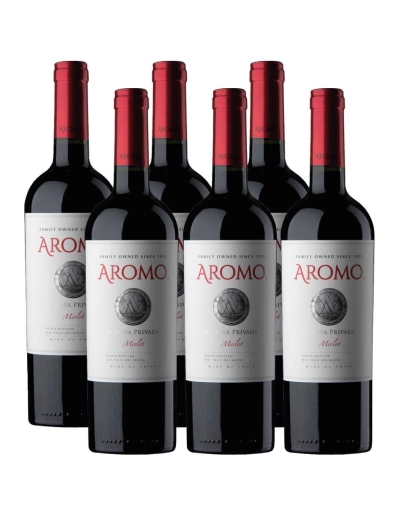 Pack 6 vinos Merlot, Reserva Privada, Viña Aromo
