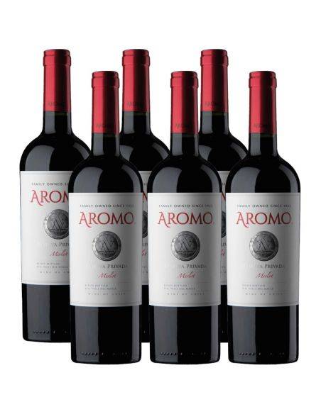 Pack 6 vinos Merlot, Reserva Privada, Viña Aromo