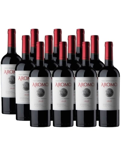 Pack 12 bot Merlot Reserva Privada Viña El Aromo, Valle del Maule