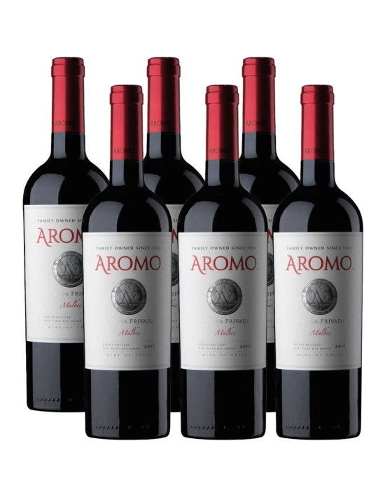 Pack 6 Vinos Malbec Private Reserve, Viña Aromo