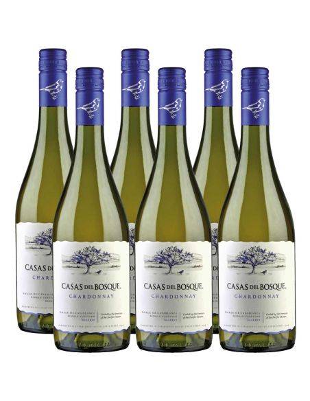 Pack 6 vinos Chardonnay, Reserva, Viña Casas del Bosque