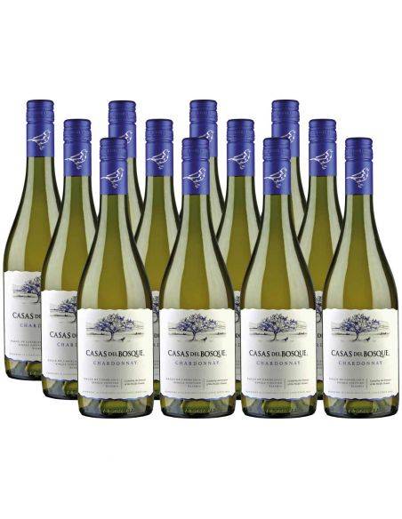 Pack 12 vinos Chardonnay, Reserva, Viña Casas del Bosque