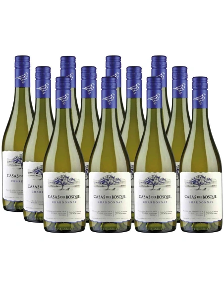 Pack 12 vinos Chardonnay, Reserva, Viña Casas del Bosque