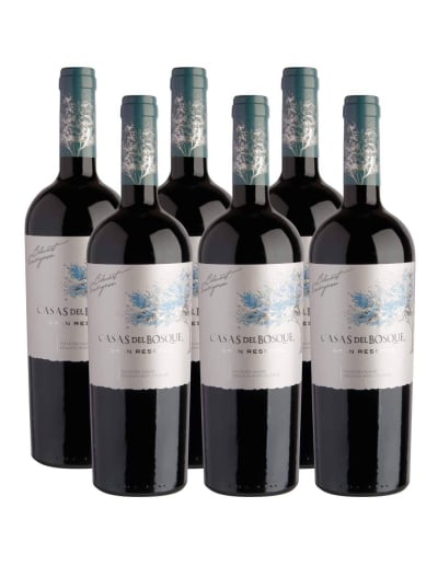 Pack 6 vinos Cabernet Sauvignon, Gran Reserva, Viña Casas del Bosque, Valle del Maipo