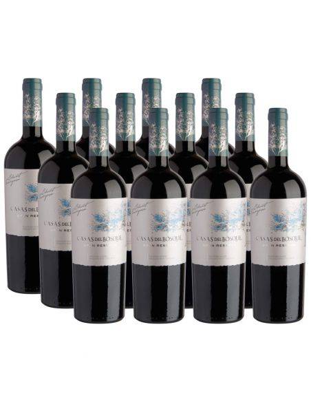 Pack 12 vinos Cabernet Sauvignon, Gran Reserva, Viña Casas del Bosque, Valle del Maipo