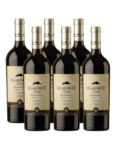 Pack 6 Carmenere, Premium, Liebre Marchigue