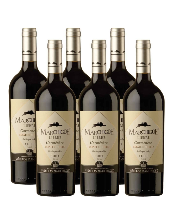 Pack 6 Carmenere, Premium, Liebre Marchigue