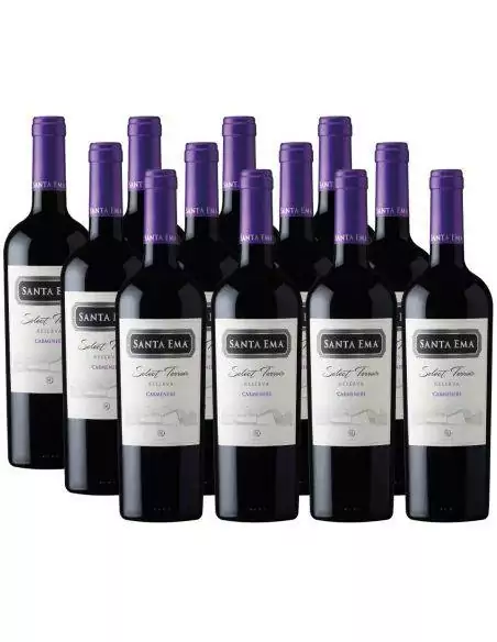 Pack 12 vinos Carmenere, Select Terroir, Viña Santa Ema