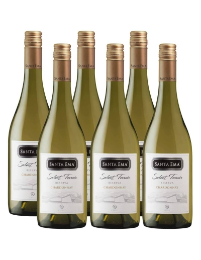 Pack 6 vinos Chardonnay, Select Terroir, Viña Santa Ema