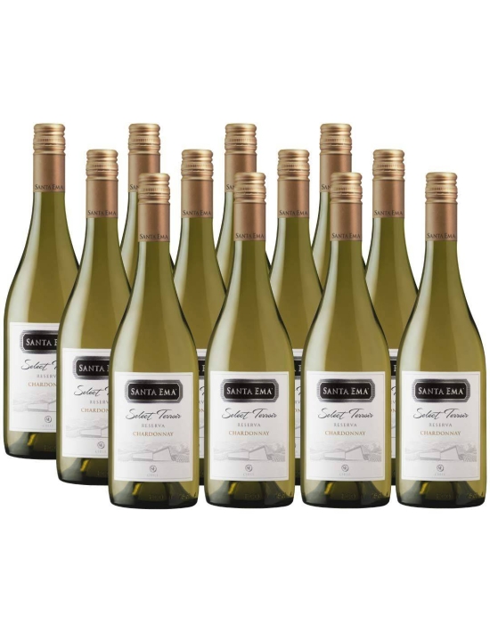 Pack 12 vinos Chardonnay, Select Terroir, Viña Santa Ema