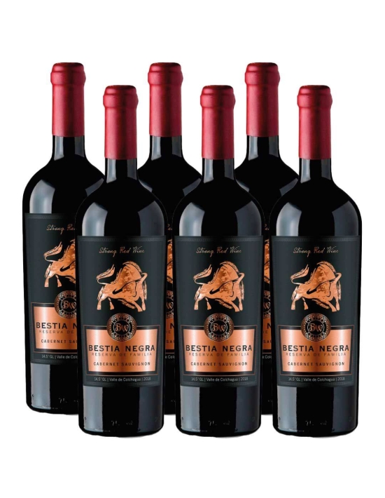 Pack 6 Cabernet Sauvignon, Bestia Negra, Premium, Bestias Wines