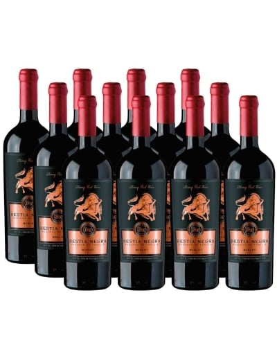 Pack 12 Merlot, Bestia Negra, Premium, Bestias Wines