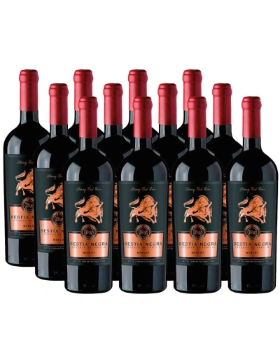Pack 12 Merlot, Bestia Negra, Premium, Bestias Wines