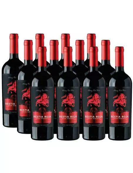 Pack 12, Cabernet Sauvignon, Gran Reserva, Bestia Roja, Bestias Wines