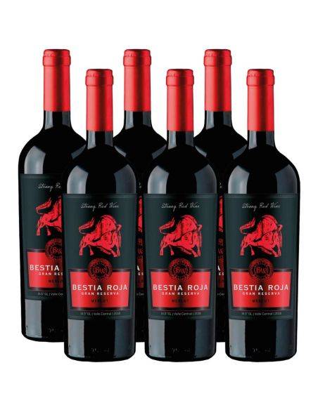 Pack 6 Merlot, Gran Reserva, Bestia Roja, Bestias Wines