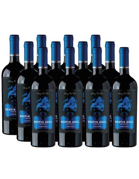 Pack 12 Carmenere, Bestia Azul, Reserva, Bestias Wines