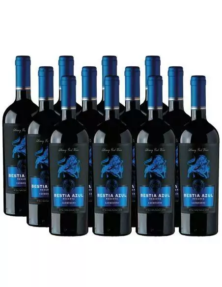 Pack 12 Carmenere, Bestia Azul, Reserva, Bestias Wines