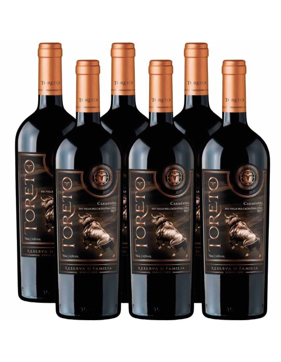 Pack 6 Carmenere Reserva de Familia, Toreto, Bestias Wines