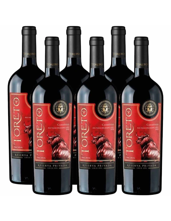 Pack 6 Carmenere, Reserva Privada, Toreto, Bestias Wines