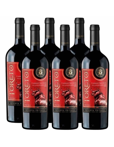 Pack 6 Cabernet Sauvignon, Reserva Privada, Toreto, Bestias Wines