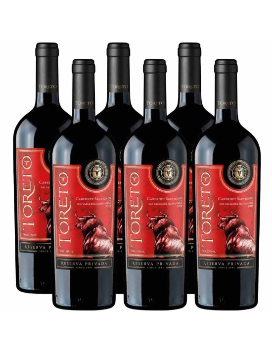 Pack 6 Cabernet Sauvignon, Reserva Privada, Toreto, Bestias Wines