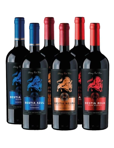 Pack mix 6 Bestias, Carmenere, Bestias Wines