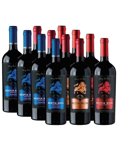 Pack mix 12 Bestias, Carmenere, Bestias Wines