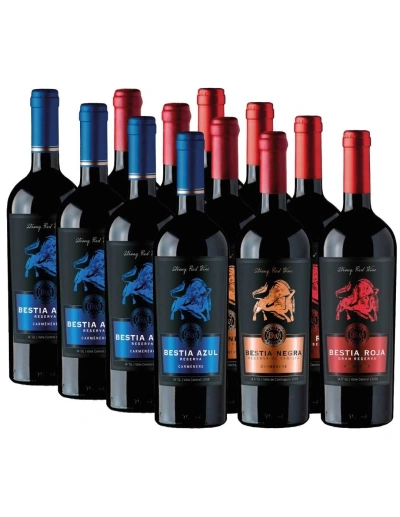 Pack mix 12 Bestias, Carmenere, Bestias Wines