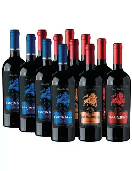 Pack mix 12 Bestias, Carmenere, Bestias Wines