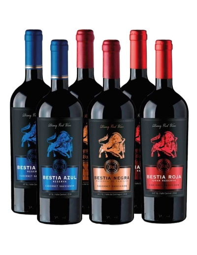 Pack mix 6 Bestias, Cabernet Sauvignon, Bestias Wines