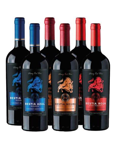 Pack mix 6 Bestias, Cabernet Sauvignon, Bestias Wines