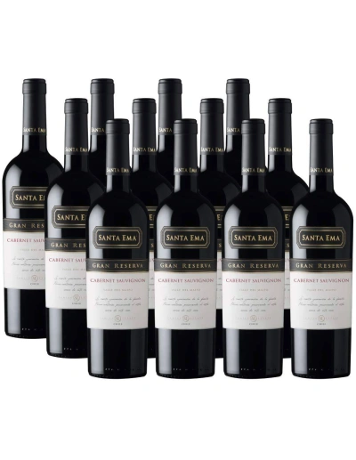 Pack 12 vinos Cabernet Sauvignon, Gran Reserva, Viña Santa Ema