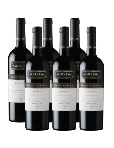 Pack 6 vinos Carmenere, Gran Reserva, Viña Santa Ema