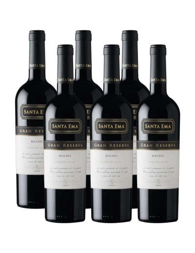 Pack 6 Malbec, Gran Reserva, Viña Santa Ema