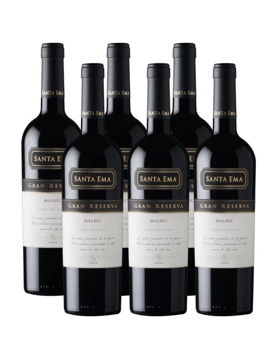 Pack 6 Malbec, Gran Reserva, Viña Santa Ema