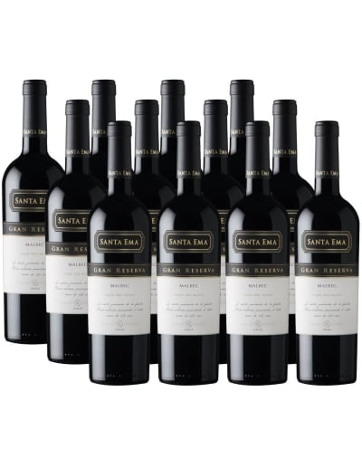 Pack 12 Malbec, Gran Reserva, Viña Santa Ema
