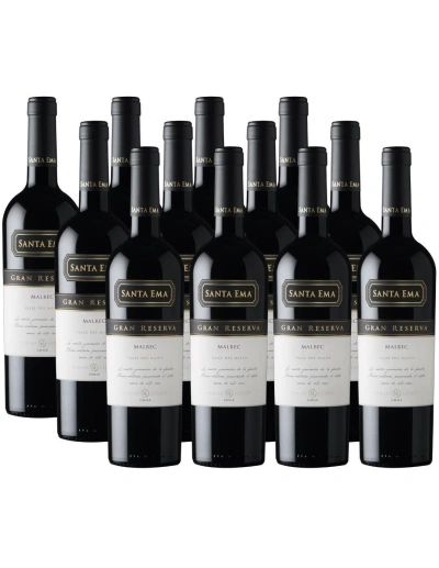 Pack 12 Malbec, Gran Reserva, Viña Santa Ema