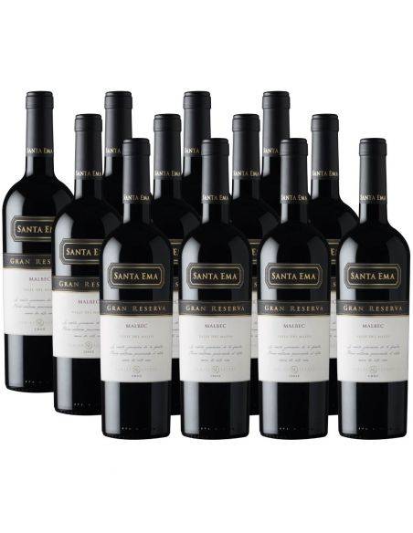 Pack 12 Malbec, Gran Reserva, Viña Santa Ema