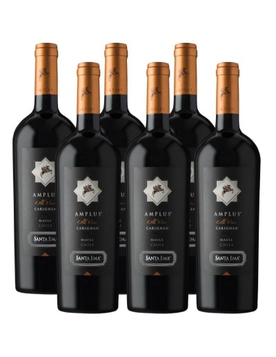 Pack 6 vinos Carignan, Amplus, Premium, Viña Santa Ema
