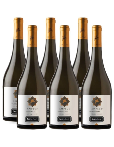 Pack 6 vinos Chardonnay, Amplus, Premium, Viña Santa Ema