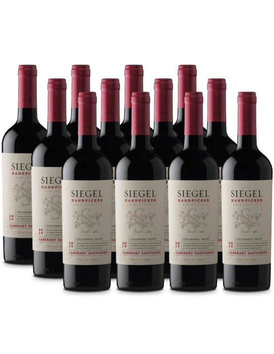 Pack 12 Cabernet Sauvignon, Reserva, Handpicked, Siegel