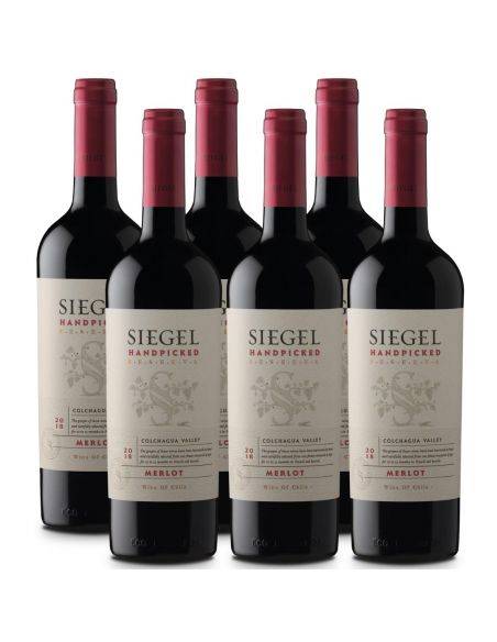 Pack 6 Merlot, Reserva, Handpicked, Siegel