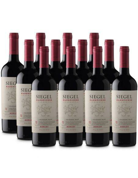 Pack 12 Merlot, Reserva, Handpicked, Siegel