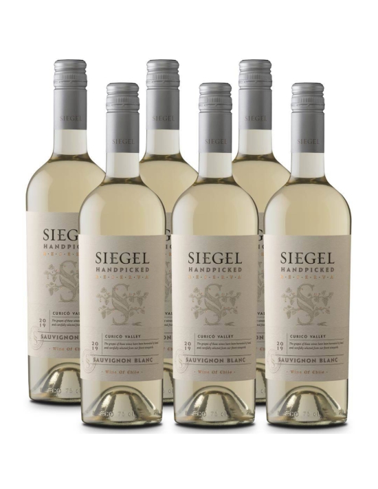 Pack 6 Sauvignon Blanc, Reserva, Handpicked, Siegel